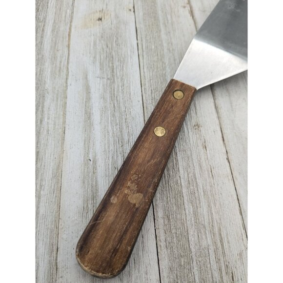 Barlow Stainless Steel Cake Pie Spatula Server 10 3/8" Slotted Serrated - Picture 6 of 8